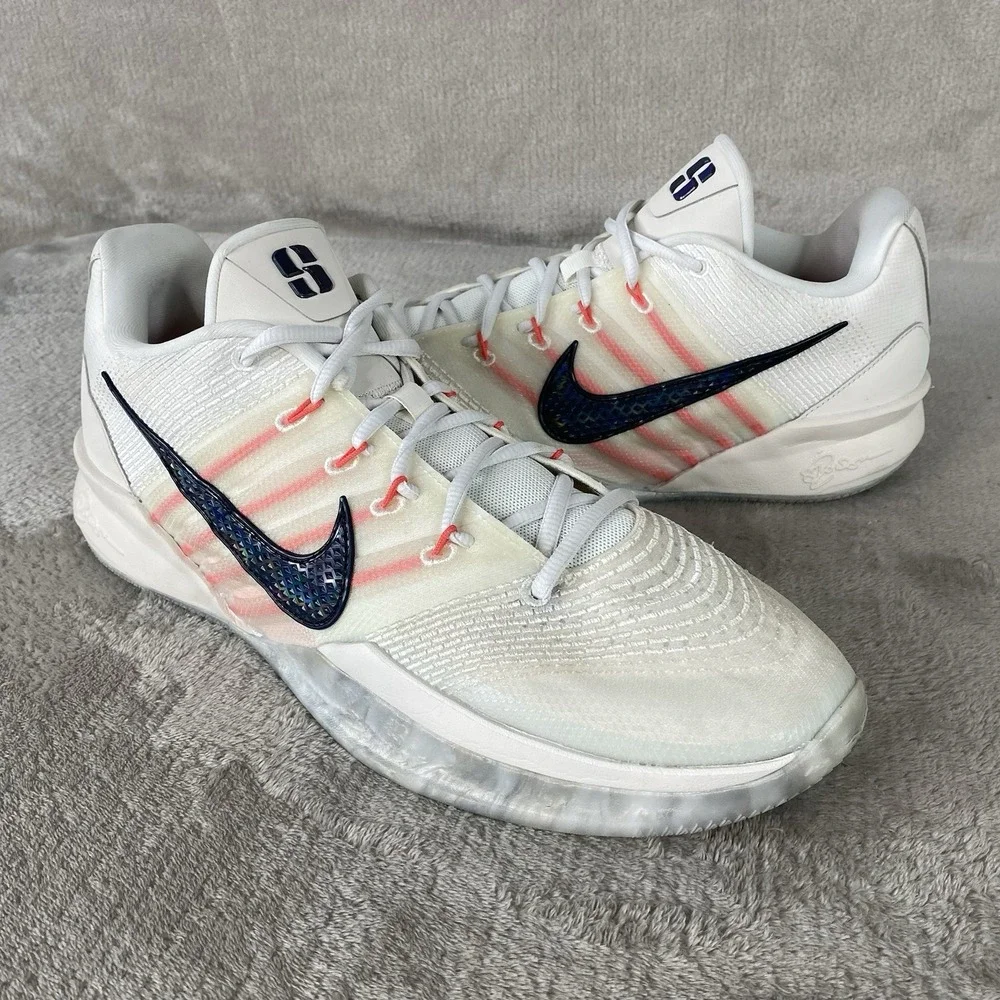 Nike Sabrina 3 Basketball Shoes Womens 14.5 Mens 13 White Coral Basketball